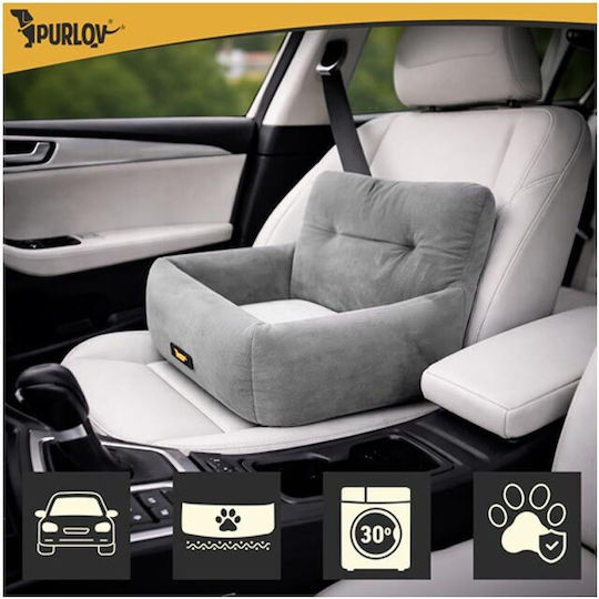 Purlov Waterproof Dog Car Seat Gray