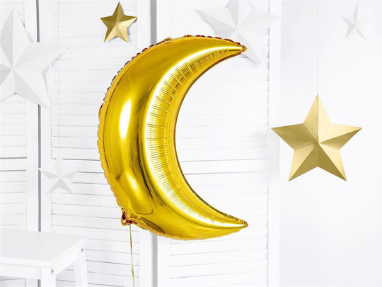 Balon Folie Jumbo Luna Auriu 60buc