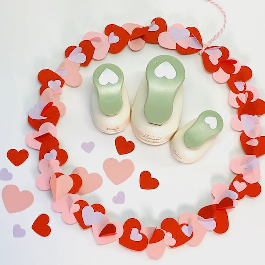 Lulubug Craft Punches 3 Different Sizes Heart 15006