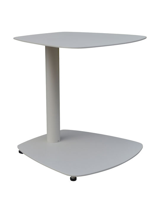 Hilfsmittel Garten- und Terrassentisch aus Aluminium Caret Weiß 40x39x40cm