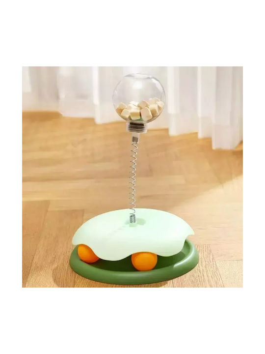 Rotativ Educațional Jucărie pentru pisici Verde