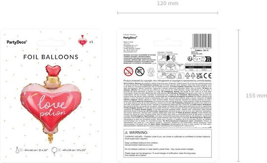 Balloon Foil Valentine's Day Heart White