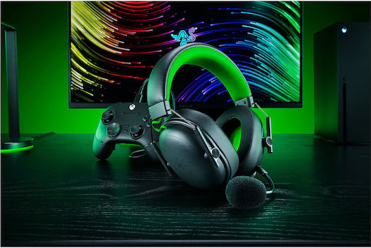 Razer BlackShark V3 X Hyperspeed for Xbox Ασύρματο Over Ear Gaming Headset με σύνδεση Bluetooth / USB Black/Green