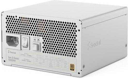 Fractal Design Ion 3 Gold 1000W White Computer Power Supply Full Modular 80 Plus Gold