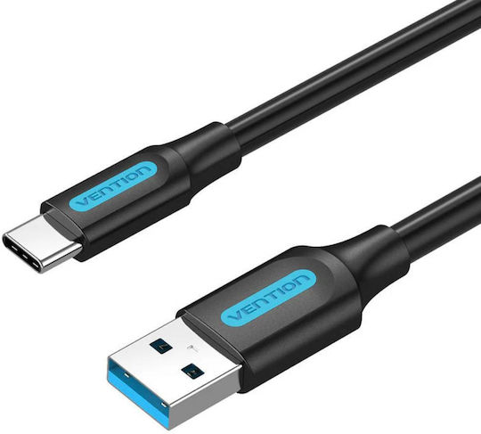 Vention USB 3.0 Кабел USB-C Мъжки - USB-A Черен 0.5м COZBD