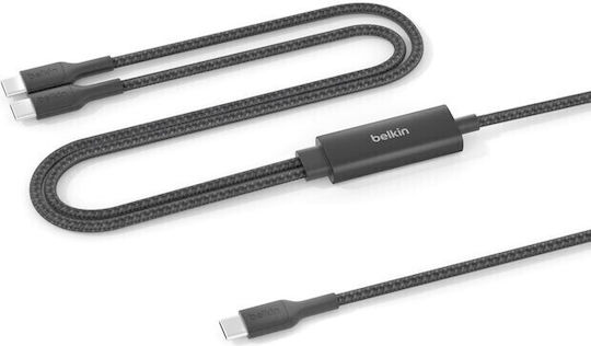 Belkin USB 2.0 Cable USB-C male - USB-C 140W Μαύρο 1.5m CAC004hq1.5MBK