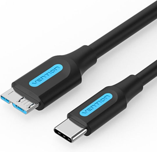 Vention USB 3.0 Cable USB-C male - micro USB-B Μαύρο 1m CQABF