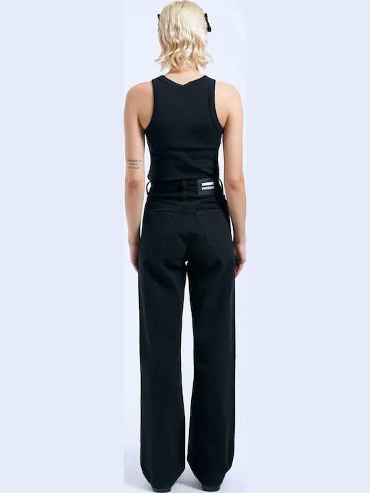 Echo High Rise Women's Jean Pants In Regular Fit Black