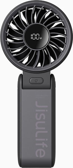 Jisulife Handheld Fan Life7 3600mah Portable Usb Fan Black