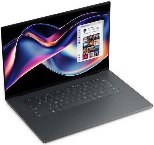Dell XPS 16 DA16260 16" OLED Ecran Tactil 120Hz (Ultra X7-358H/32GB/2TB SSD/W11 Pro) Grafit (Tastatură International English)
