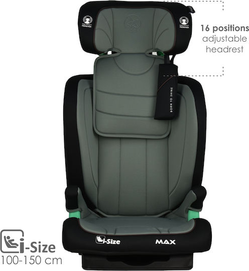 Bebe Stars Max Baby Car Seat i-Size with Isofix Olive