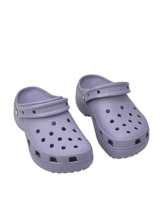 Crocs Classic Platform Damenschuhe Holzschuhe Blau