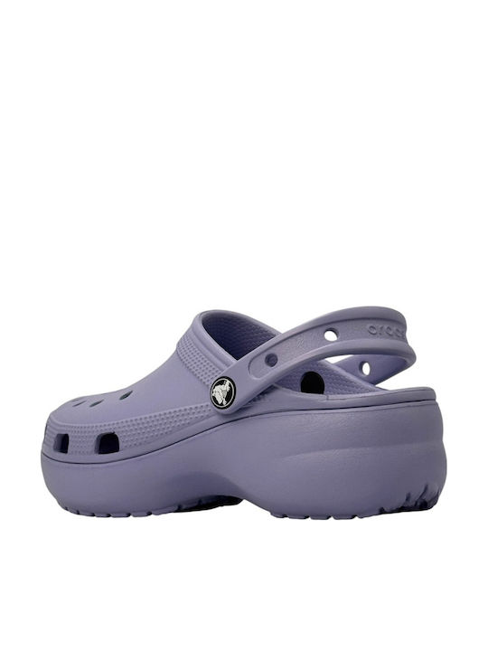 Crocs Classic Platform Damenschuhe Holzschuhe Blau