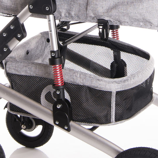 Lorelli Alba Multi Stroller Adjustable 2 in 1 Baby Stroller Suitable for Newborn Black 11.15kg