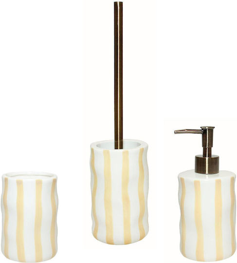 Andrea House Ceramic Bathroom Toilet Brush White