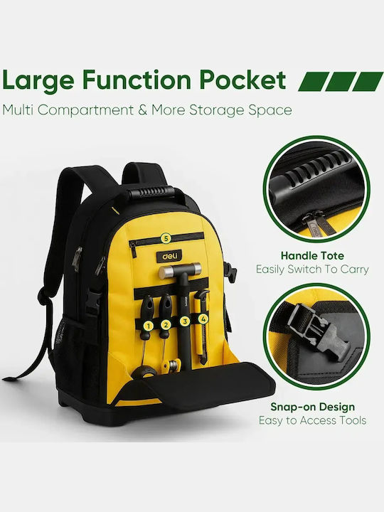 Deli School Backpack Yellow