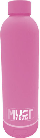 Παγουρι Θερμος 500ml Ανοξειδωτο Blue Tooth 7,4χ22,2cm Must Team Ροζ