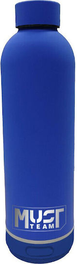 Παγουρι Θερμος 500ml Ανοξειδωτο Blue Tooth 7,4χ22,2cm Must Team Μπλε