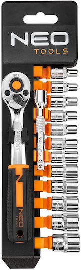 Neo Tools Καστάνια με Καρυδάκια 1\4" 14τμχ