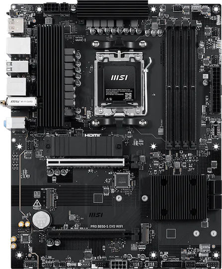 MSI PRO B850-S EVO WIFI Motherboard ATX με AMD AM5 Socket 7E97-001R