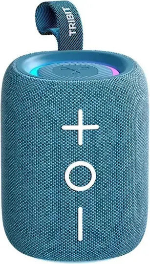 Tribit Stormbox Mini + BTS33 Αδιάβροχο Ηχείο Bluetooth 12W με Διάρκεια Μπαταρίας έως 12 ώρες Μπλε