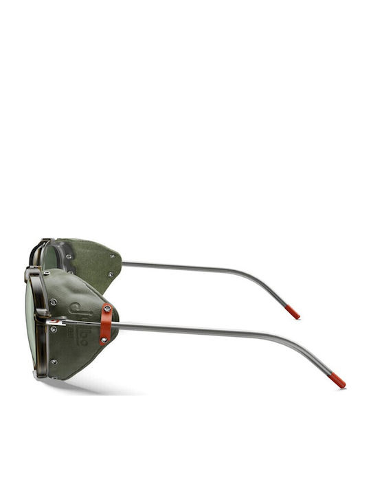 Julbo Unisex Sunglasses with Brown Tartaruga Metal Frame and Green Polarized Lens J5649051