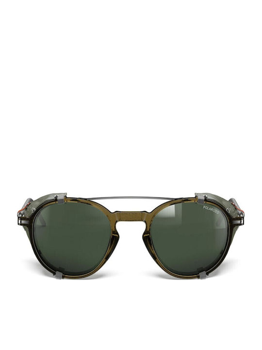 Julbo Unisex Sunglasses with Brown Tartaruga Metal Frame and Green Polarized Lens J5649051