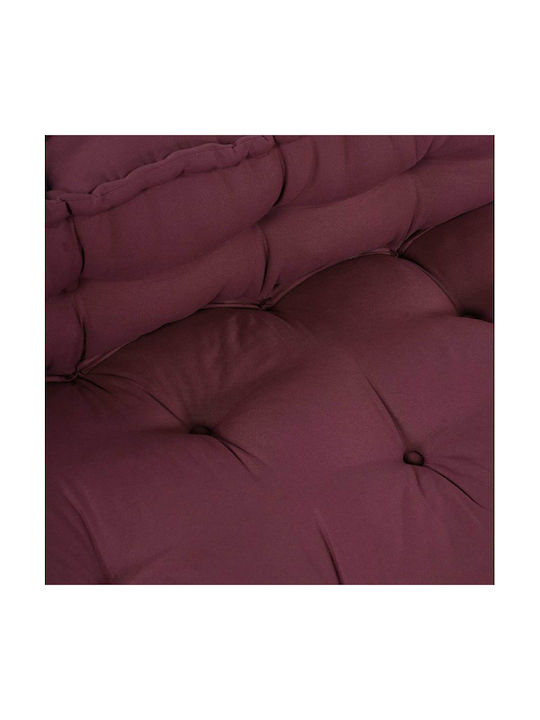vidaXL Sofa Cushion Pallet with Backrest Red 2 Pieces 120x80cm