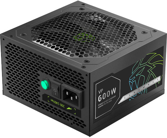 GameMax VP-600S 600W Black Power Supply Full Wired 80 Plus Standard