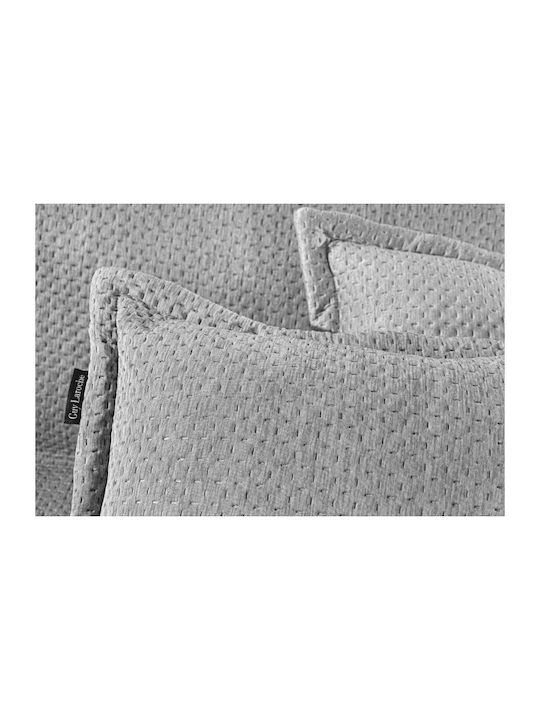 Guy Laroche Cooling Ριχτάρι Τετραθέσιου Καναπέ Suede 170x350εκ. Silver