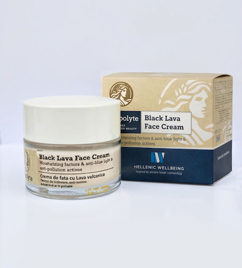 Hellenic Wellbeing Ippolyte Light Cremă de Față pentru Anti-îmbătrânire și Strălucire cu Acid Hialuronic 50ml