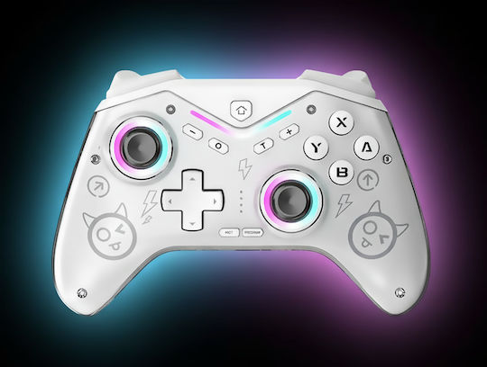 Deep Explorer Ασύρματο Gamepad για Switch / Switch 2 Spark White