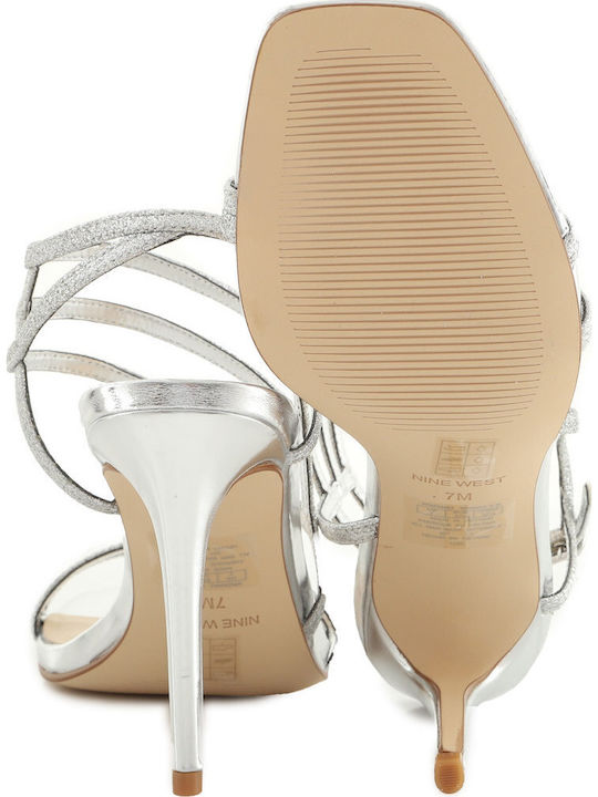 Nine West Zana 3 Πέδιλα Ασημί