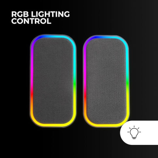 MS-OM 2.0 Speakers with RGB and Bluetooth 20W Black