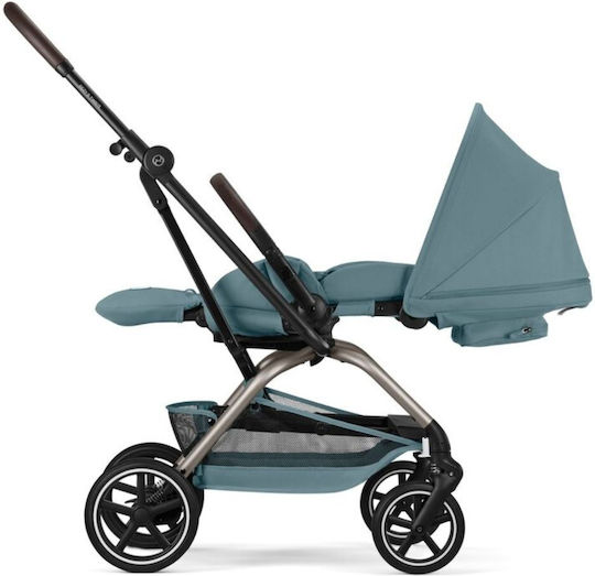 Cybex Eezy S Twist+2 TPE B Reversible Baby Stroller Suitable for Newborn Stormy Blue