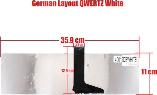 German Laptop Keyboard For Laptop German Laptop Keyboard Toshiba Satellite C850 C855 C855d L850 L850d L855 L855d Nsk-tv1su 6037b0068102 0kn0-zw3ge23 9z.n7usu.b0g De White Code 40012dewhite