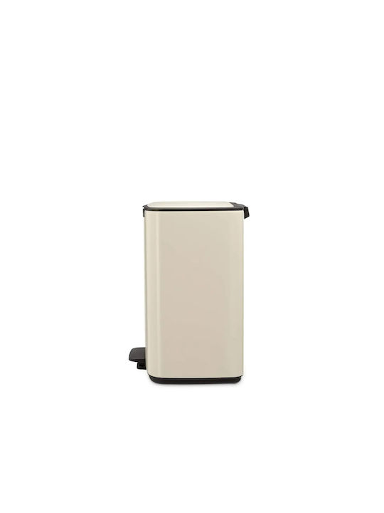 Brabantia Coș de Gunoi Plastic cu Pedală Bej 12l