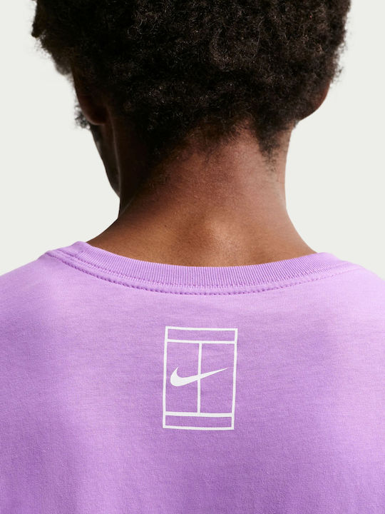 Nike Nikecourt IU7414-522 Ανδρική Μπλούζα Μωβ