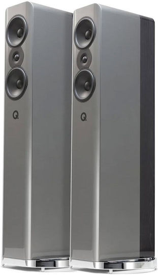 Q-Acoustics Concept 500 Ζεύγος Ηχείων Hi-Fi Δαπέδου 2 Δρόμων Έβενος