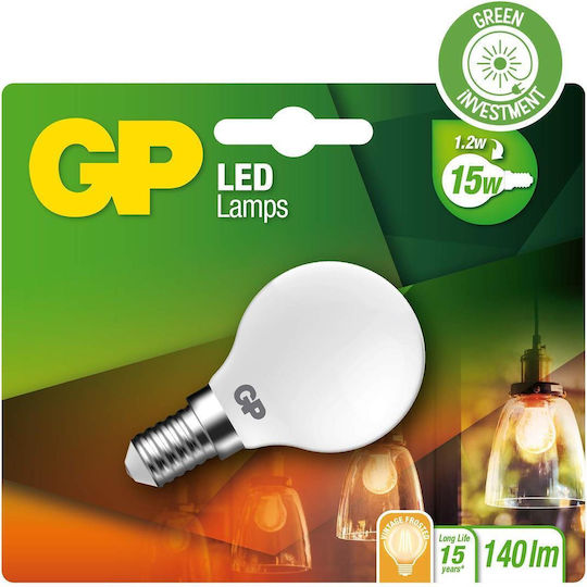 GP Batteries Λάμπα LED 1.2W για Ντουί E14 136lm