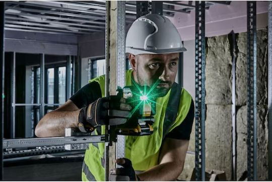 DEWALT Αυτορυθμιζόμενο Γραμμικό Αλφάδι Laser Πράσινης Δέσμης 18V με Εύρος Εργασίας 55m