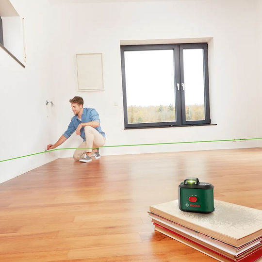 Bosch UniversalLevel 360 Αυτορυθμιζόμενο Γραμμικό Αλφάδι Laser Πράσινης Δέσμης 1.5V με Εύρος Εργασίας 24m