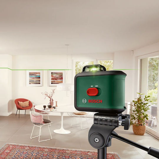 Bosch UniversalLevel 360 Αυτορυθμιζόμενο Γραμμικό Αλφάδι Laser Πράσινης Δέσμης 1.5V με Εύρος Εργασίας 24m