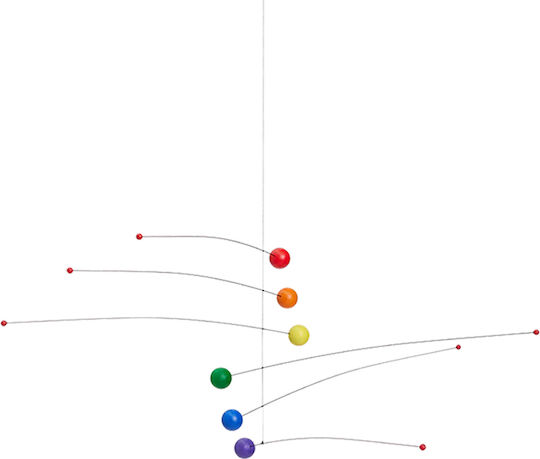Flensted Multicolour Mobile Rainbow