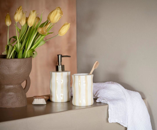 Andrea House Soap Dispenser Bari White Beige