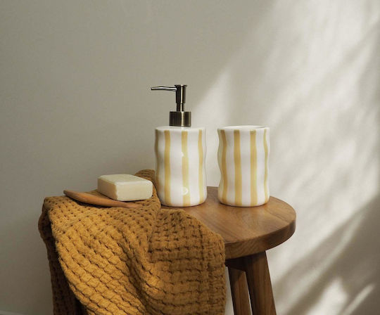 Andrea House Soap Dispenser Bari White Beige