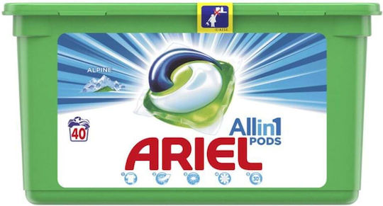 Ariel All-in-1 Перилен Препарат за Дрехи (40 Капсули)