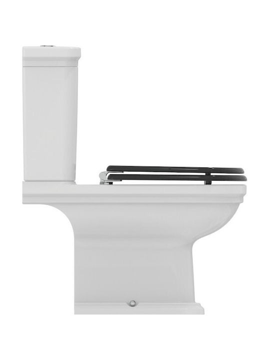 Ideal Standard Тоалетна, стояща на пода с казанче с капак Soft Close черна 5017830556497