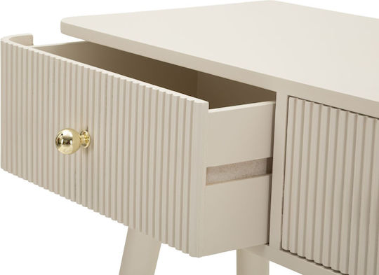 Wooden Console Ecru L108xW77xH30cm