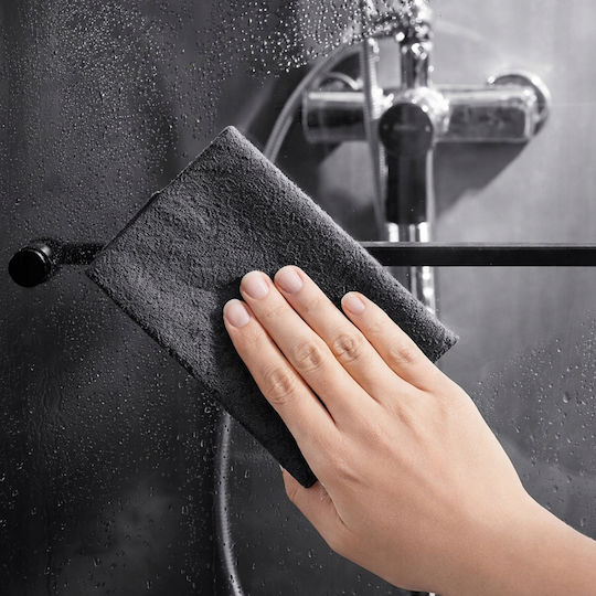 Set 3 Magische Reinigungstücher Zola 30 x 30 cm 280 g Nylon Mikrofasern Wiederverwendbar Waschbar Grau